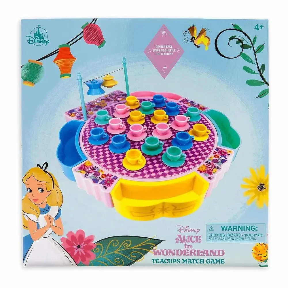 NEW Disney Alice in Wonderland Teacups Match Game Spinning Board Game 4+ Sealed